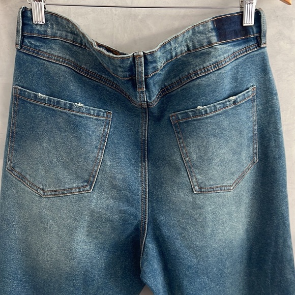 NWT Suko Jeans Women's High waisted Straight Leg Ripped Jeans, Cropped, Size 10 - Picture 9 of 9